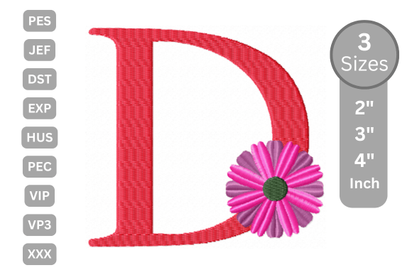 Blossom Alphabet Letter D: Sweatshirt Design Review