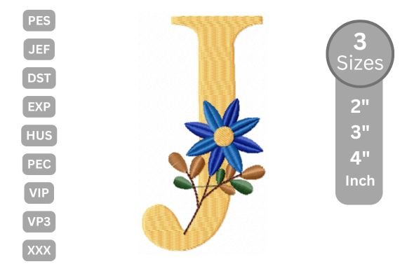 Botanical Flower Letter J: A Designer Review