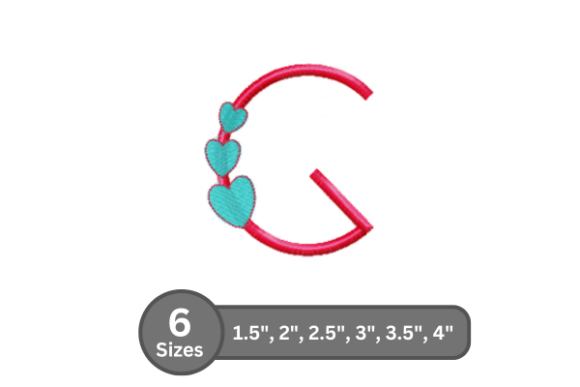 Candy Heart Alphabet -G: A Designer’s Stitch Test