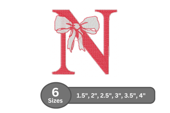 Cherry Knot Alphabet -N: A Stylish Monogram Design