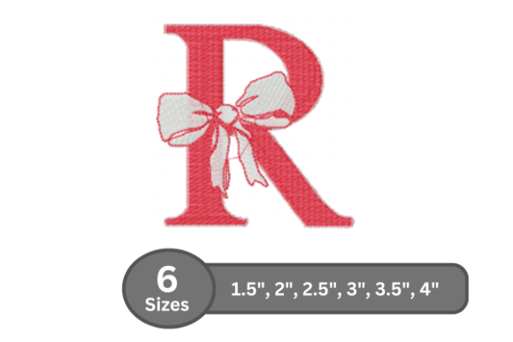 Cherry Knot Alphabet - R: A Stylish Monogram Choice