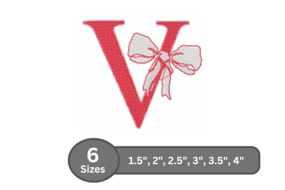 Cherry Knot Alphabet - V: A Stylish Holiday Embroidery