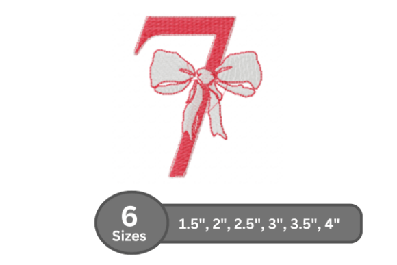 Cherry Knot Number -7: A Stylish Monogram Design