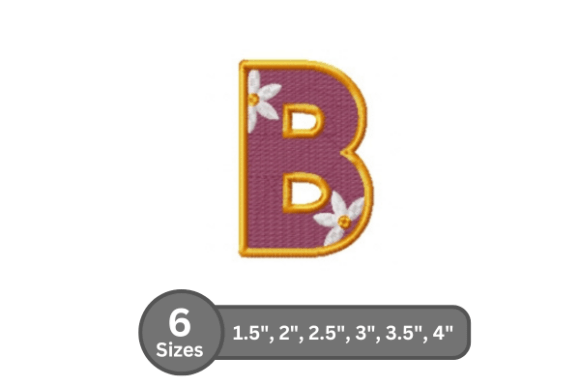 Daisy Joy Alphabet -B: A Designer’s Stitch Test