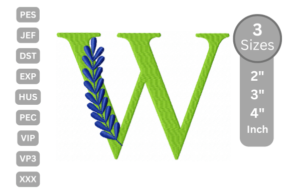 Elegant Floral Alphabet Letter-W Review