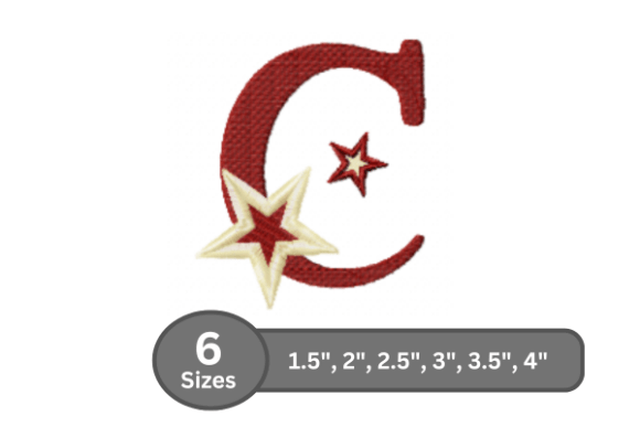 Star Pop Alphabet - C: A Stylish Embroidery Choice